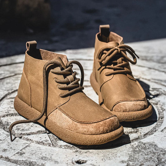 Men's Casual High-Top Faux Leather Shoes