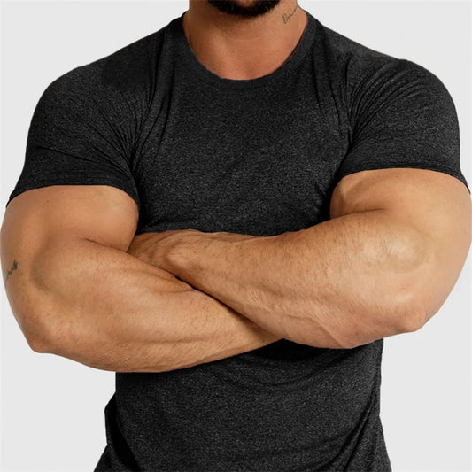 Men's Quick-Drying Fitness Compression T-Shirt – Breathable, Moisture-Wicking Athletic Shirt for Men