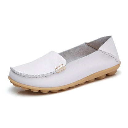 Women's Faux Leather Slip-On Flat Shoes – Comfortable & Stylish Flat Shoes