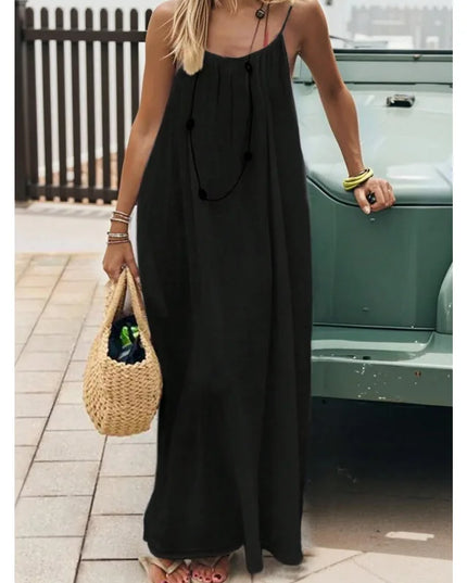 Women's Strapless Backless Long Loose Fit Maxi Dress