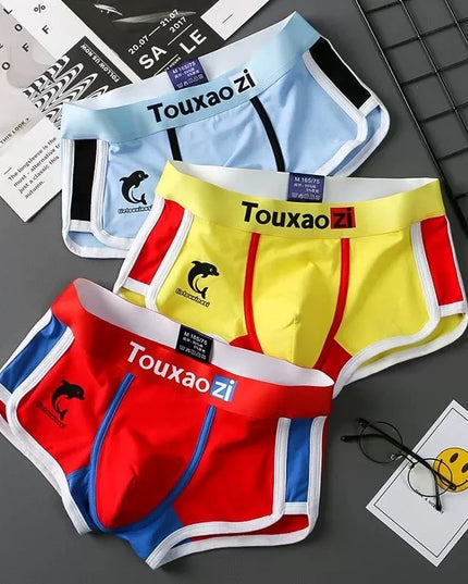 3-Pack Men's Cotton Comfortable and Breathable Boxer Shorts