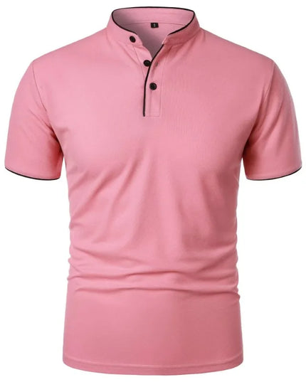 Men's Breathable Half-Button T-Shirt