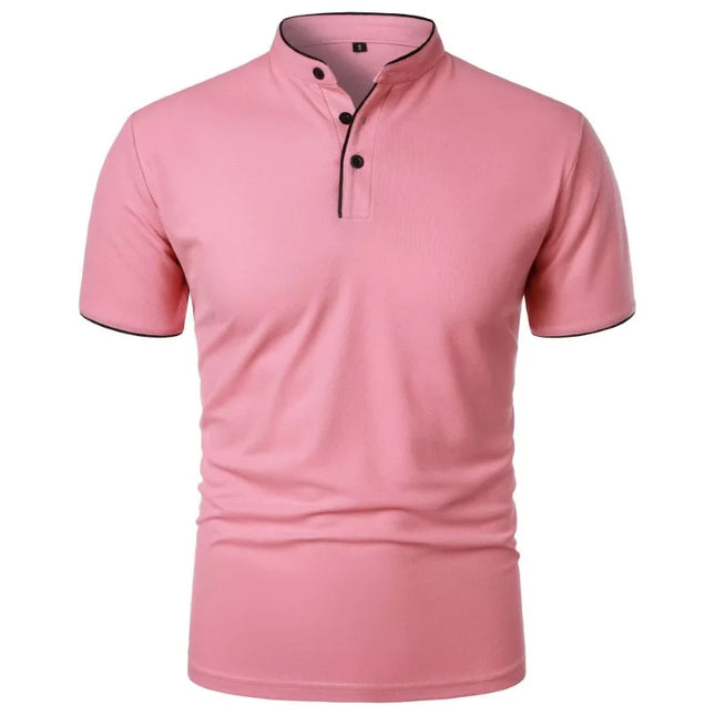 Men's Breathable Half-Button T-Shirt
