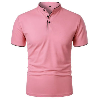 Men's Breathable Half-Button T-Shirt