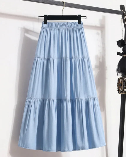 High-Waisted Long Skirt for Women