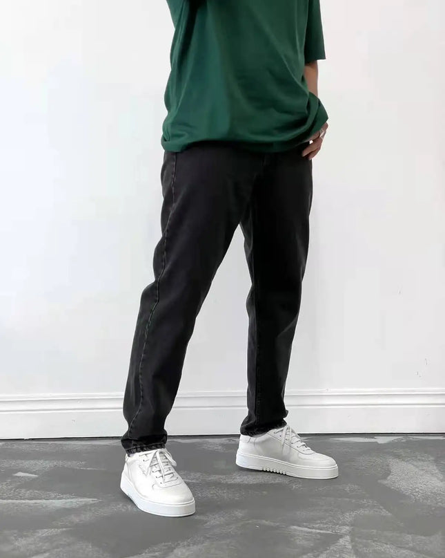 Casual Men's Straight Fit Stretch Denim Jeans