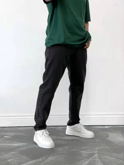 Casual Men's Straight Fit Stretch Denim Jeans