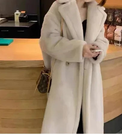 Women's Faux Fur Coat - Long, Thick, Warm, Elegant Winter Coat for Women