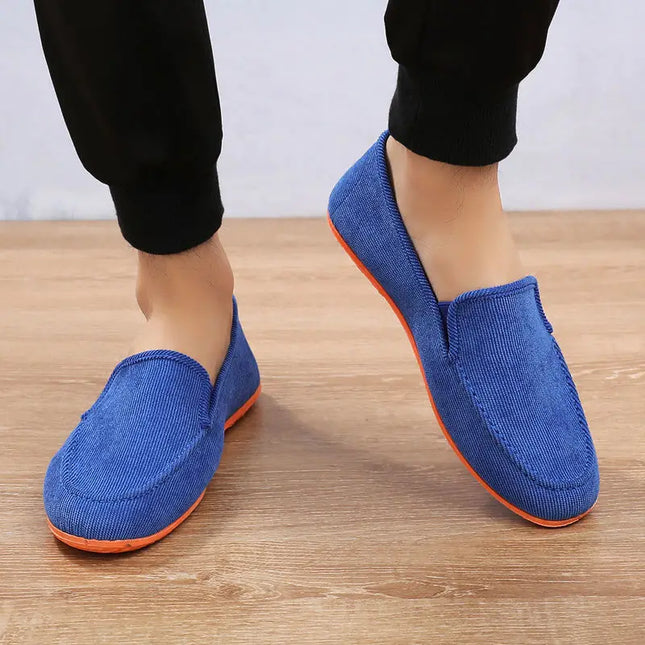 Men's Casual Canvas Loafers - Stylish Slip-On Shoes