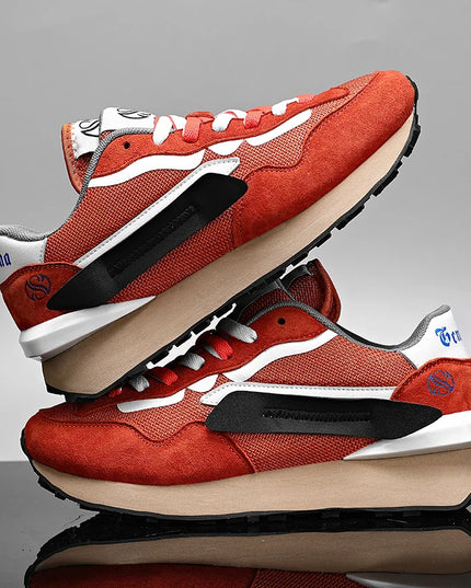 Men’s Breathable Lace-Up Sneakers – Comfortable & Stylish Athletic Shoes for Men