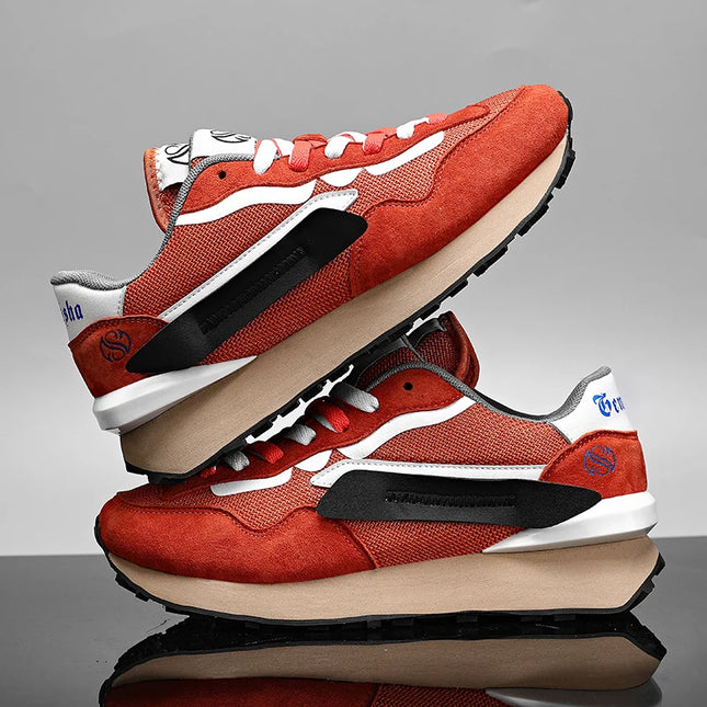 Men’s Breathable Lace-Up Sneakers – Comfortable & Stylish Athletic Shoes for Men