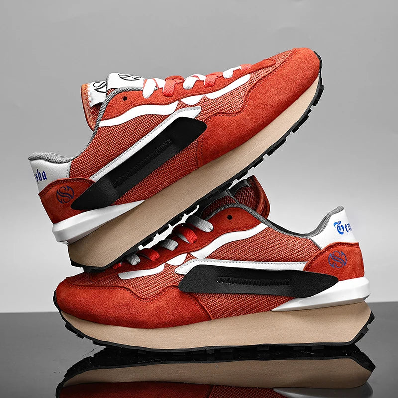 Men’s Breathable Lace-Up Sneakers – Comfortable & Stylish Athletic Shoes for Men