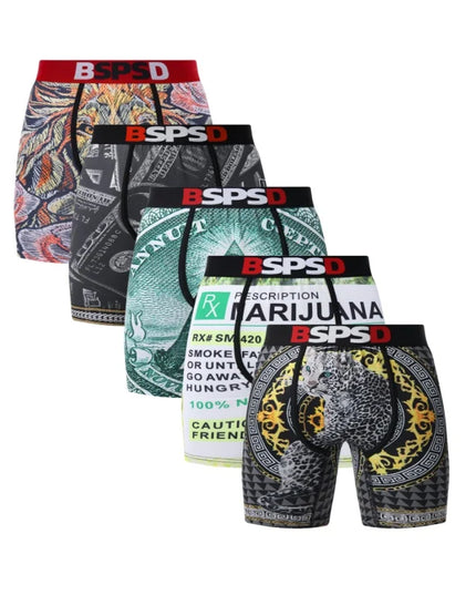 BPSD 5-Pack Men's Breathable Boxer Briefs
