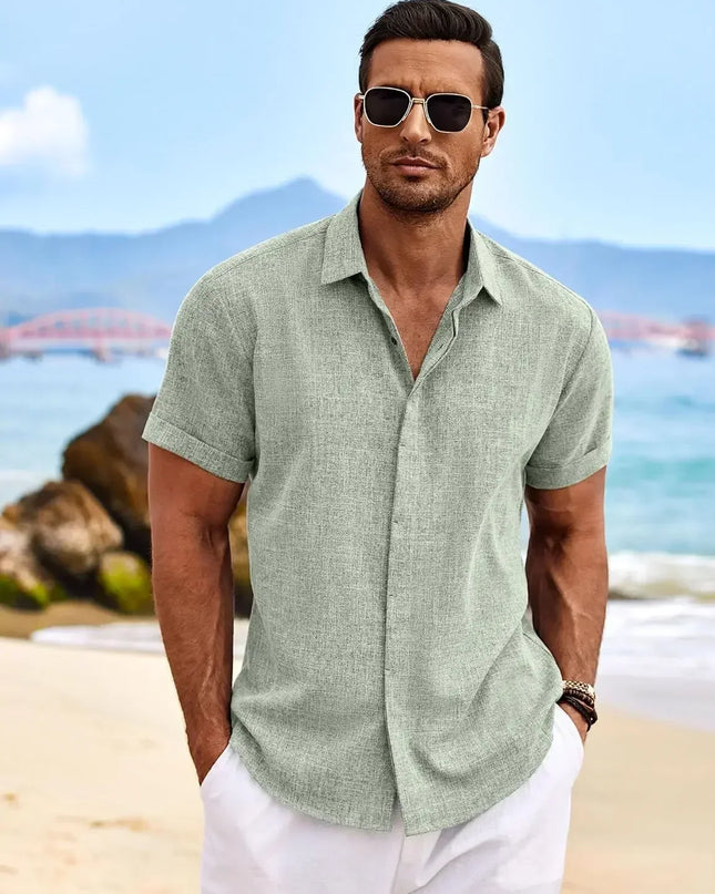 Men's Casual Button-Down Shirt