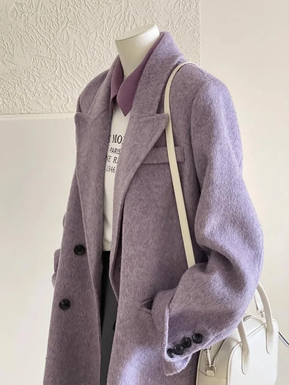 Women's Wool Suit Jacket - Short & Stylish Outerwear