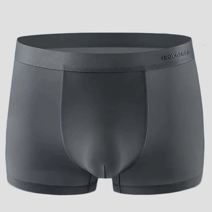 4-Pack Men's Breathable Ice Silk Boxer Shorts - Various Color Combinations