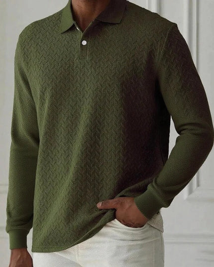 Men's Long Sleeve Button-Up Sweater - Stylish, Comfortable Knit