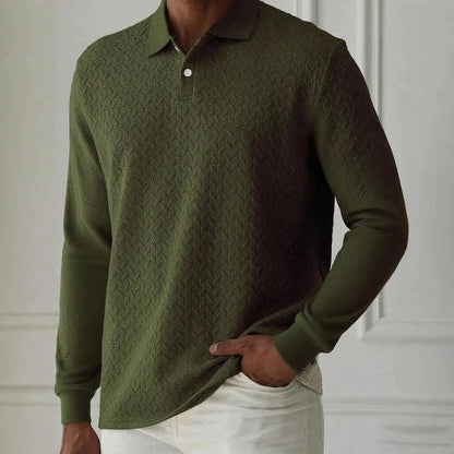 Men's Long Sleeve Button-Up Sweater - Stylish, Comfortable Knit