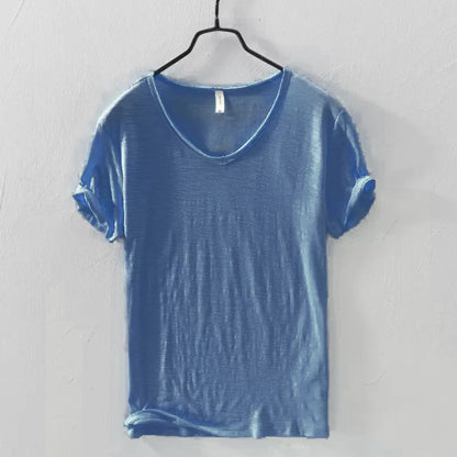 Women's V-Neck Short Sleeve Slim Fit T-Shirt 
