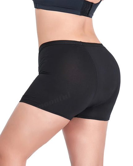 High Waist Absorbent Menstrual Boxer Shorts for Women - Heavy Flow Period Panties