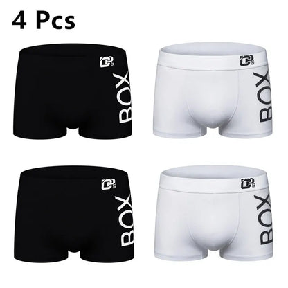 4-Piece Men's Cotton Breathable Soft Briefs Set