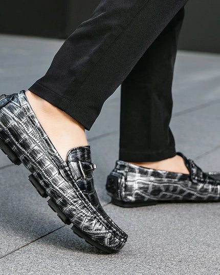 Men's Casual Leather Slip-On Loafers