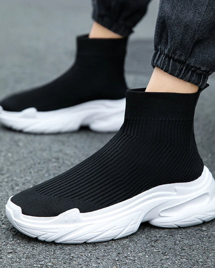 Men's Breathable Mesh High-Top Sneakers