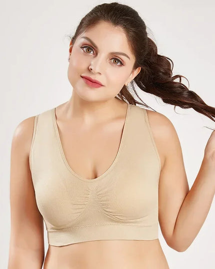 Seamless Women's Push-Up Wireless Bra with Removable Padding
