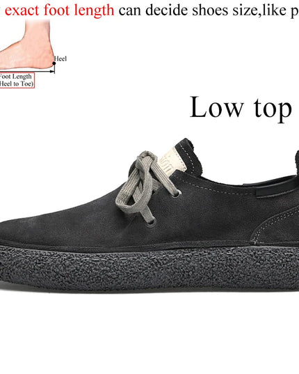Men's Genuine Suede Leather Casual Shoes - Stylish & Comfortable Footwear for Men