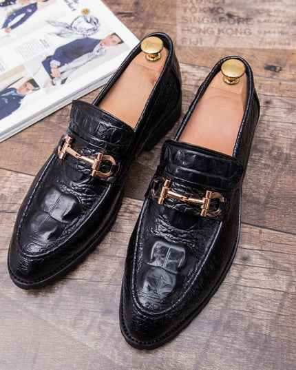 Elegant Men's Faux Leather Dress Shoes