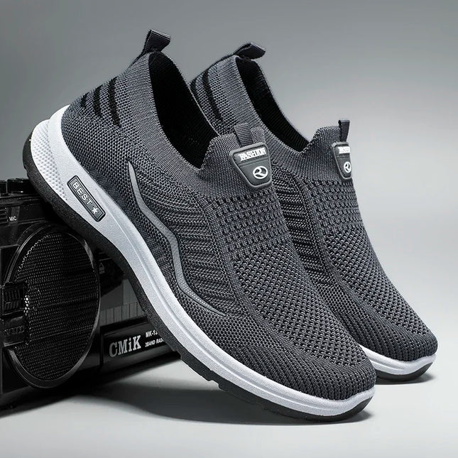 Lightweight Breathable Mesh Casual Shoes for Men - Non-Slip Design