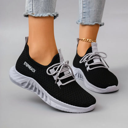 Women's Breathable Mesh Flat Sneakers