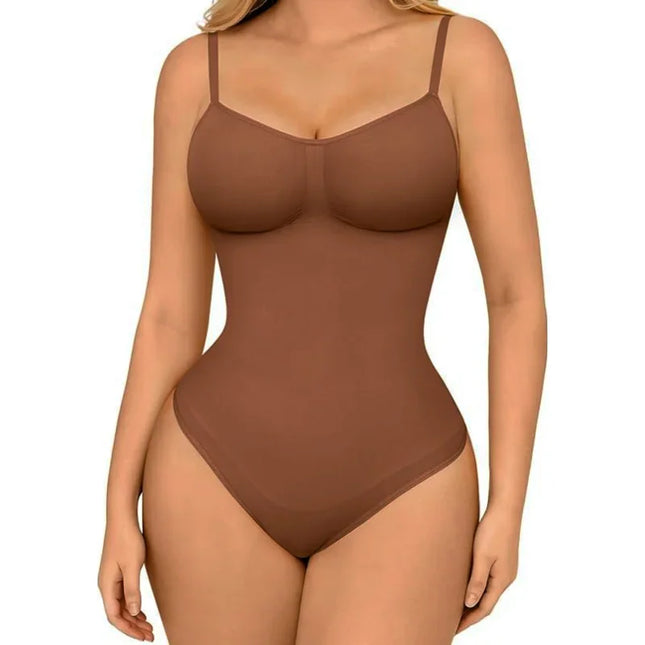 Women's Seamless Ribbed Tummy Control Bodysuit