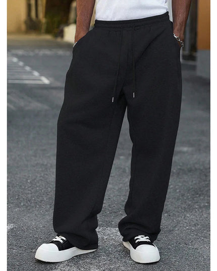 Men's Loose Fit Sweatpants - Drawstring Waist, Elastic Waist