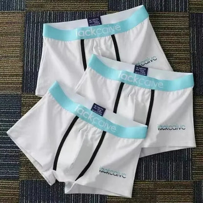 3-Pack Men's Cotton Boxer Briefs - Breathable & Comfortable - Mixed Colors