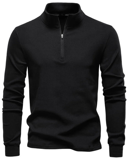 Men's Zipper Sweatshirt with Long Sleeves - Breathable Lightweight Jacket for Men