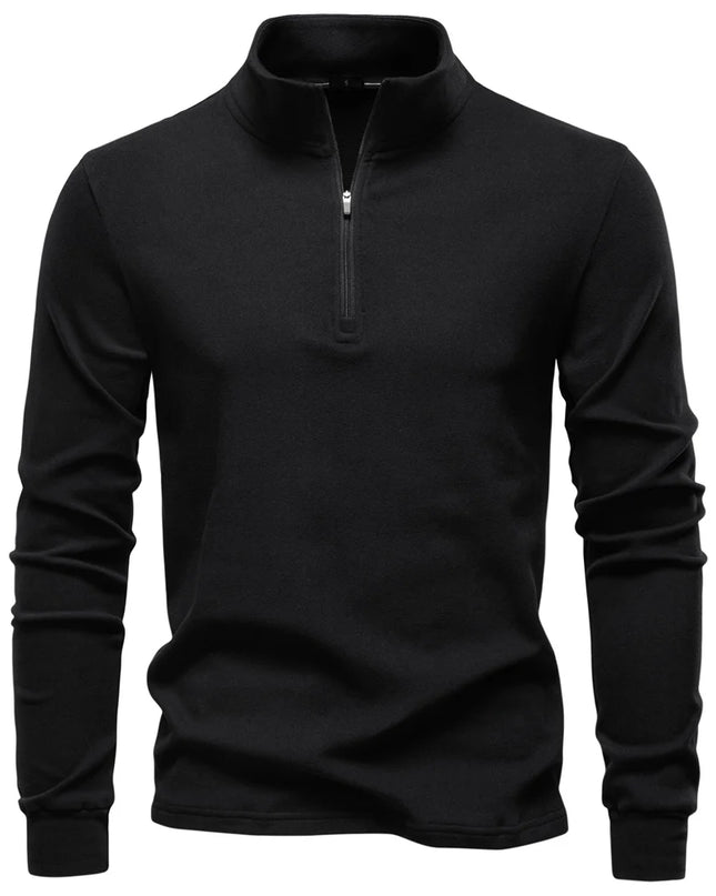 Men's Zipper Sweatshirt with Long Sleeves - Breathable Lightweight Jacket for Men