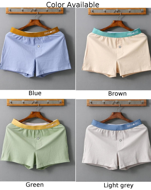 Men's Soft Cotton Shorts - Comfortable and Skin-Friendly Trunks