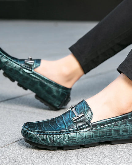 Men's Casual Leather Slip-On Loafers