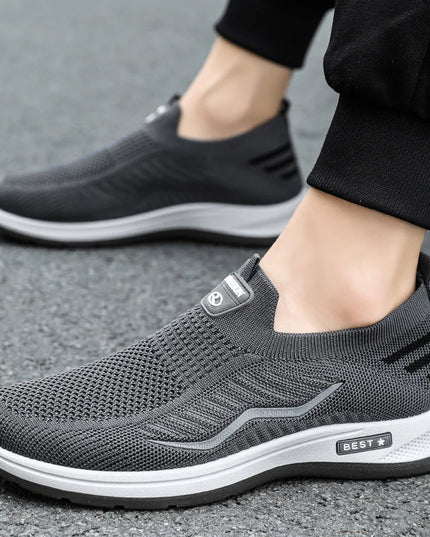 Lightweight Breathable Mesh Casual Shoes for Men - Non-Slip Design