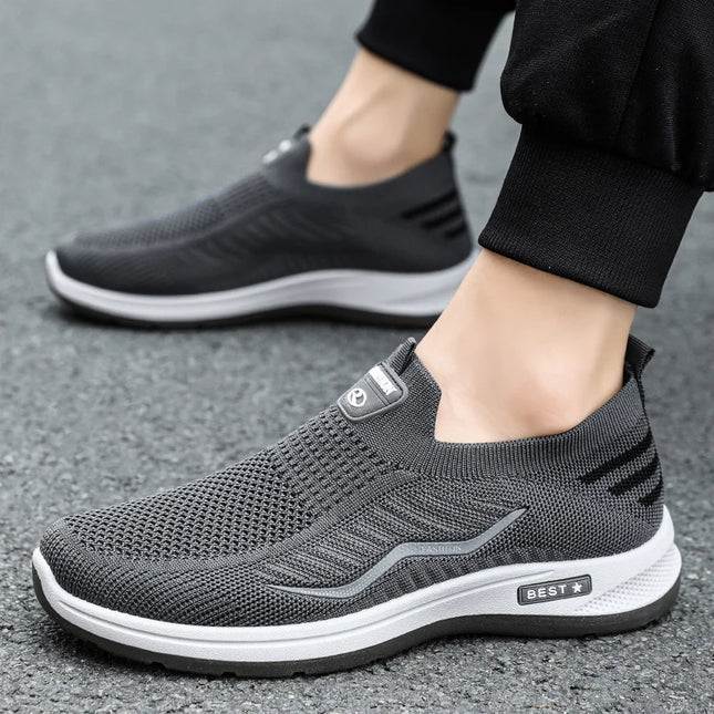 Lightweight Breathable Mesh Casual Shoes for Men - Non-Slip Design