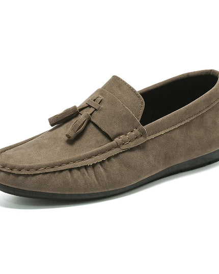 Men's Slip-On Flat Loafers - Comfortable Dress Shoes for Men