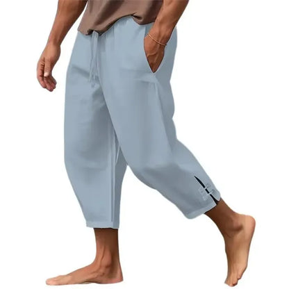 Men's Casual Loose Cotton-Linen Blend Pants
