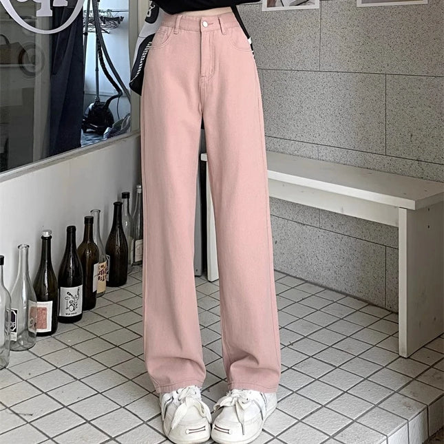 Vintage Women's Wide-Leg High-Waist Pants