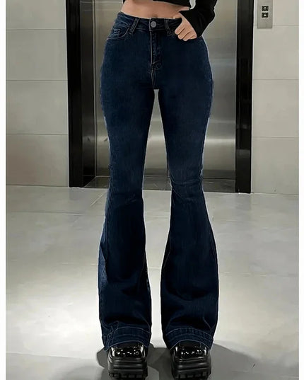 Women's High Waist Flared Jeans