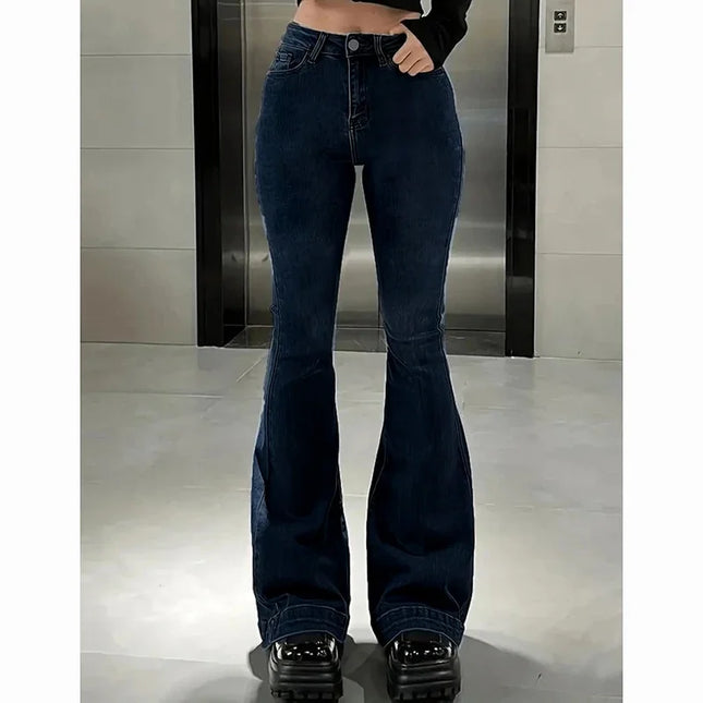 Women's High Waist Flared Jeans