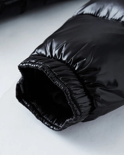Men's Glossy Hooded Down Parka Jacket