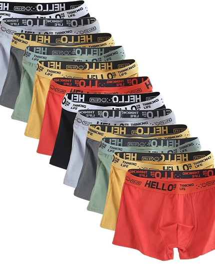 6-Pack Men's Cotton Boxer Shorts – Breathable and Comfortable Underwear