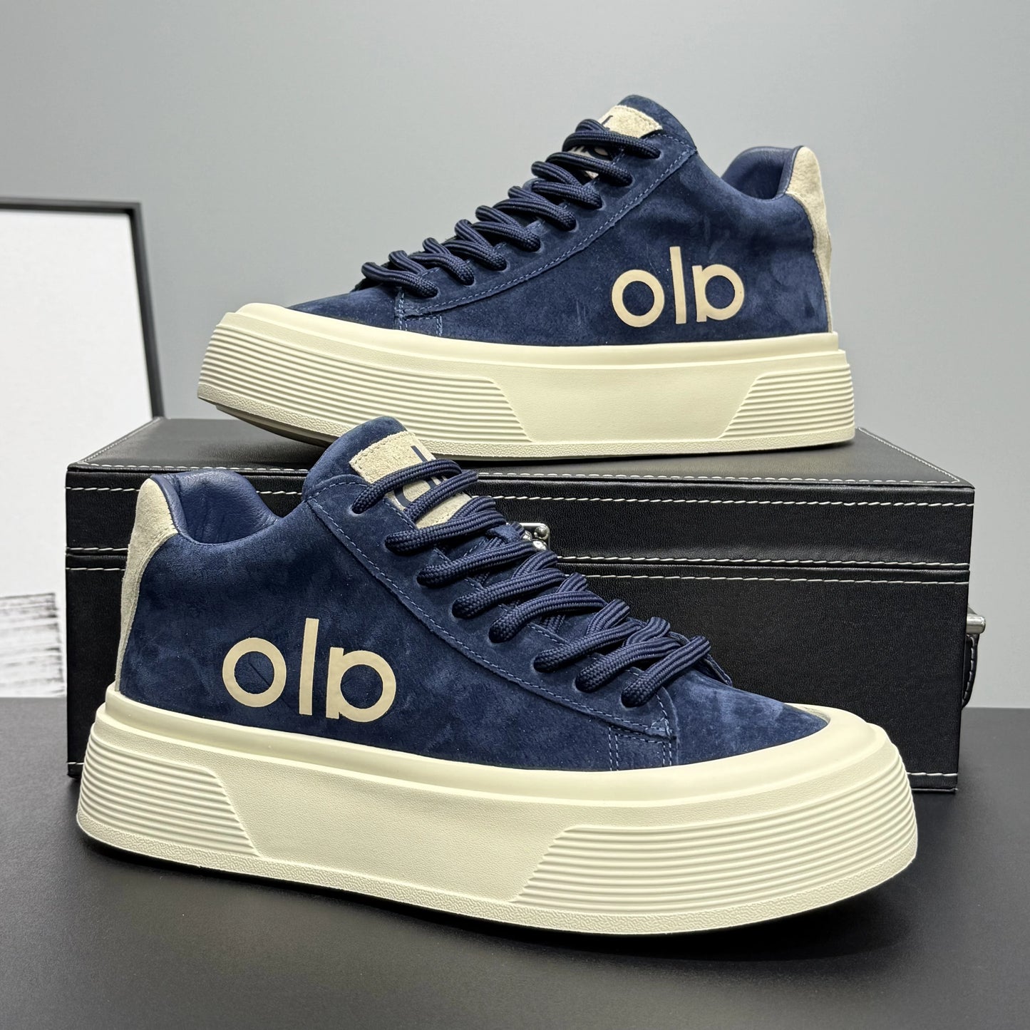 Lightweight Breathable Canvas Men's Sneakers Platform Shoes