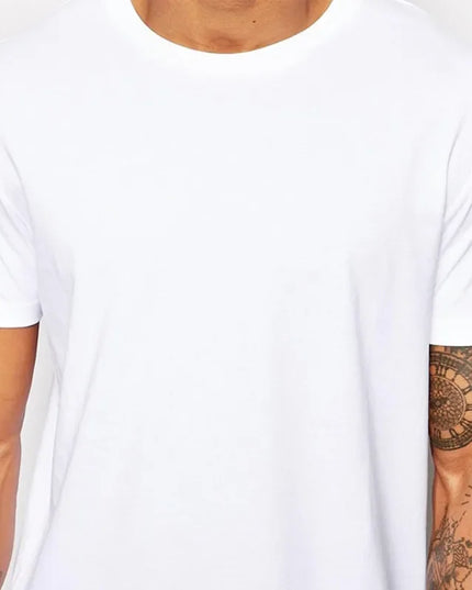 Men's Long Cotton T-Shirt - Comfortable & Stylish Fit for Everyday Wear